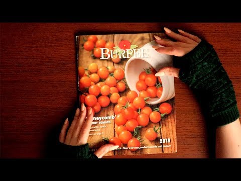 🌱 Relaxing Whispered Seed Catalog Flip Through 🌱 ASMR