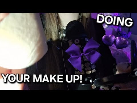 ASMR | DOING YOUR MAKE UP! | Whispering, tapping, mouth sounds
