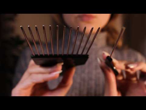 ASMR Hair Parting & Scalp Check | Detailed scalp attention, brushing (no talking, layered sounds)