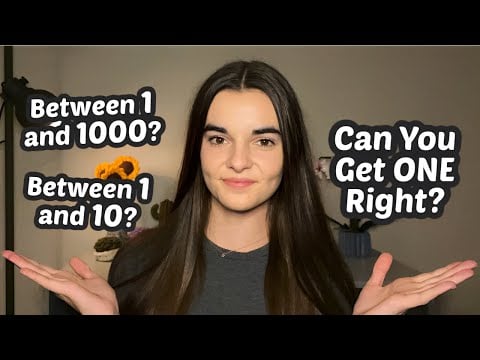 ASMR If You Guess the Number, You Can Go to Sleep | 100 Chances