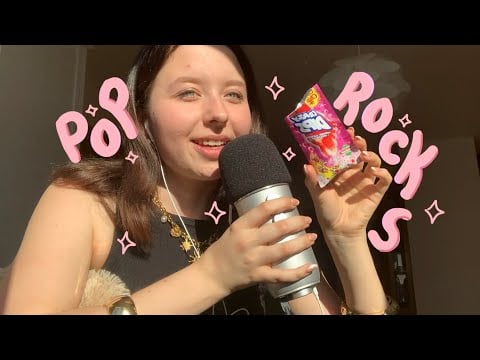 ASMR with Pop Rocks! brainmelting mouth sounds, chewing and rambles✨