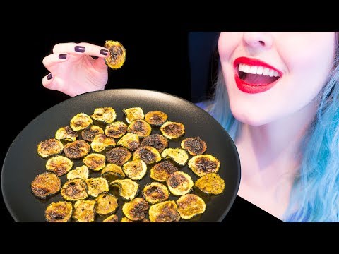 ASMR: Super Sticky Oven Baked Zucchini ~ Relaxing Eating [No Talking|V] 😻