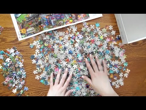 ASMR Sorting Through Puzzle Pieces (Rambling)