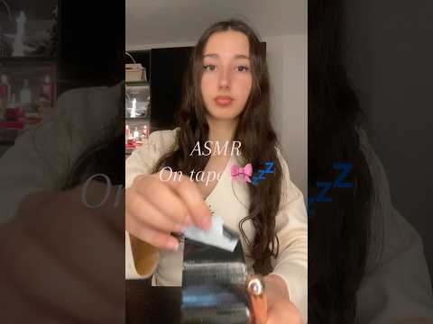 Asmr on tape for sleep 😴🎀 #asmr #tape #tingles #sleep #relax #relaxing #girly #uk #france