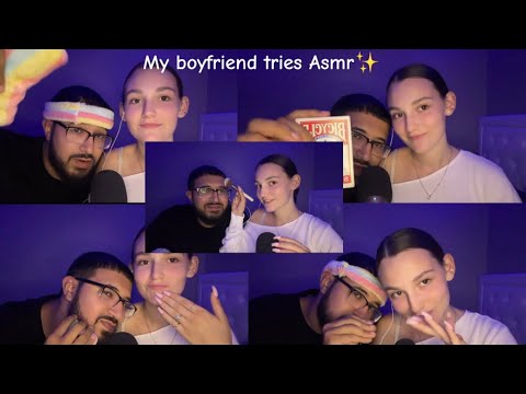 My Boyfriend Tries ASMR Again! 💖(Different Triggers✨)