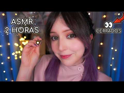 ⭐ASMR 2 horas de Nervios CRANEALES con OJOS CERRADOS 😴roleplay para dormir con poca luz