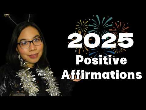 ASMR POSITIVE AFFIRMATIONS FOR THE NEW YEAR (Slow Soft Speaking, Leather Sounds, Hand Movements) 🥳✨