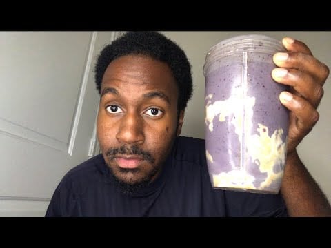 ASMR Drinking A 58 Gram Protein Smoothie