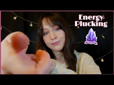 ⭐ASMR Plucking Negative Energy on a Rainy day 💖 (Reiki Roleplay, Rain Sounds)