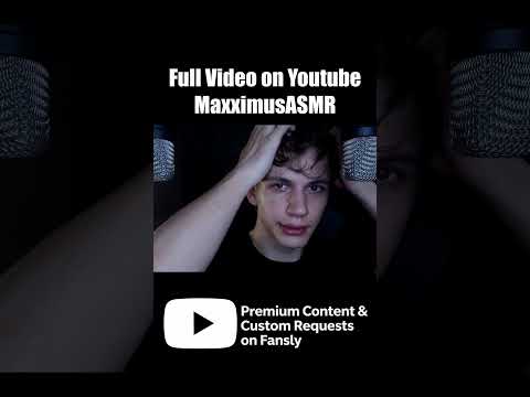 #ASMR Play with my hair (gum chewing, binaural)