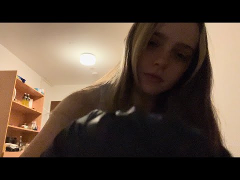 asmr hand massage w/ gloves (uncut asmr)