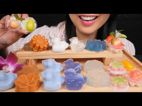 J.E.L.L.O (THAI COCONUT DESSERT) ASMR EATING SOUNDS | NO TALKING | SAS-ASMR