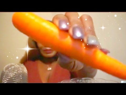 CARROT ASMR Eating Sounds Dip | BIG CRUNCH