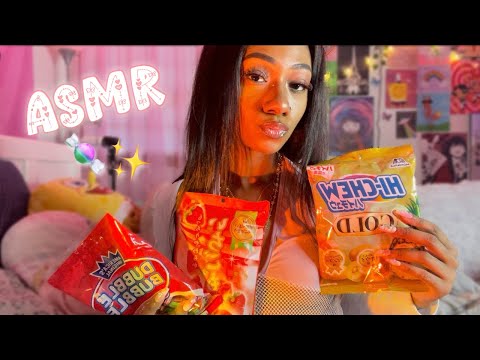 ASMR Eating Different Candies 🍬 ✨ ( satisfying chewing sounds)