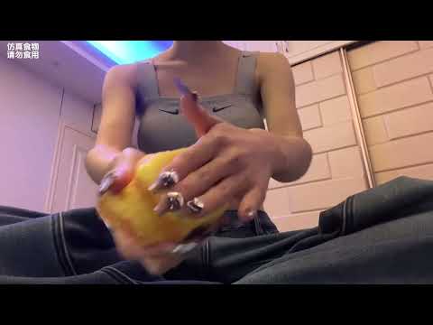 Collecting tapping and scratching sounds from food boxes and bags + slow rebound triggers ASMR