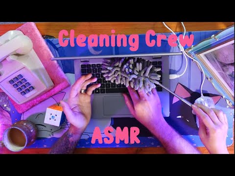 Cleaning Your Work Desk While You Work ASMR