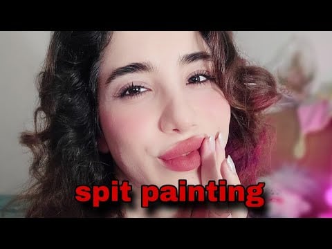 ASMR Spit Painting for Deep Relaxation | Breath Sounds to Calm Your Mind | Asmrفارسی | No talking