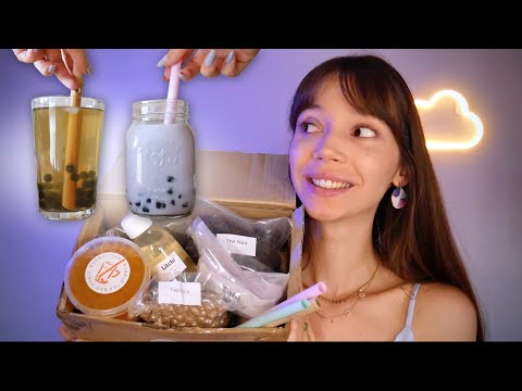 ASMR | Bubble Tea Maison et Doux Sons 🧋