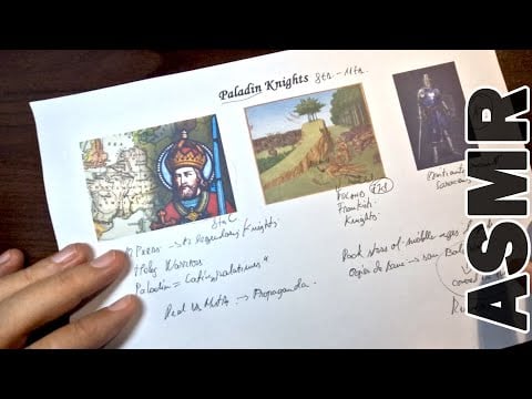 ASMR: Paladins - The ultimate Holy Knights of Medival Europe and Our Fantasy | ASMR history & pencil