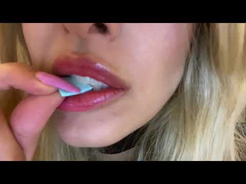 ASMR Up Close Kisses and Gum Chewing (No Talking, Binaural)