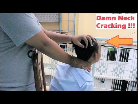 WOW ! Relaxing Head Massage (Neck Cracking) for Sleep - ASMR Raining