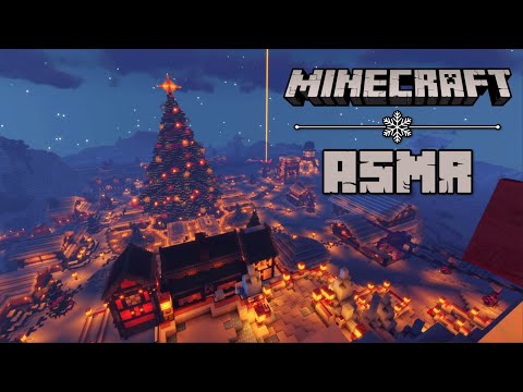 🎄 Minecraft Winter Wonderland 🎄 | Relaxing binaural ASMR ❄️