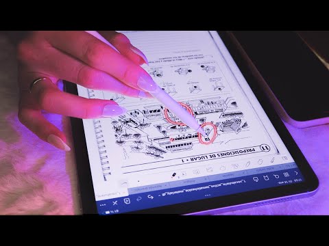 STUDY WITH ME 🌸 iPad Writing + Semi-Inaudible Whisper 🌸 ASMR