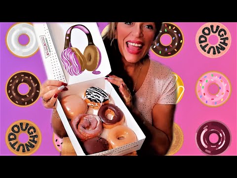 COMIENDO KRISPY KREME DONUTS & MILK🍩MUKBANG SOFT CRUNCH EATING SOUNDS🍩SOFT SPOKEN