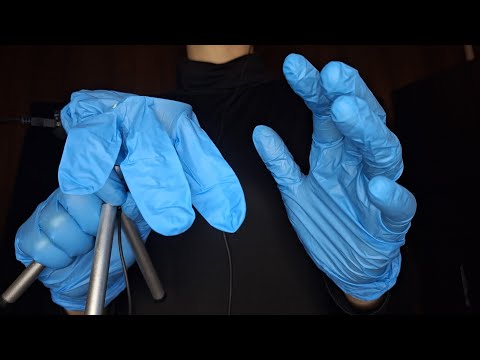 ASMR 👏Sticky Rubber Gloves Squeezing Mic 🎤