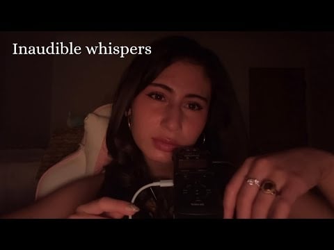 ASMR ~ Sensitive￼ inaudible whispers (mouth sounds warning)