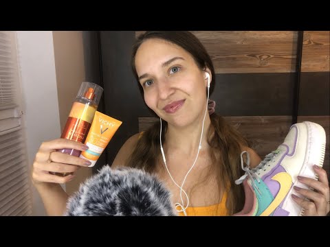 ASMR May Faves 🧡✨ | Beauty Items, Shoes & More (Tapping, Scratching, Whisper Ramble)