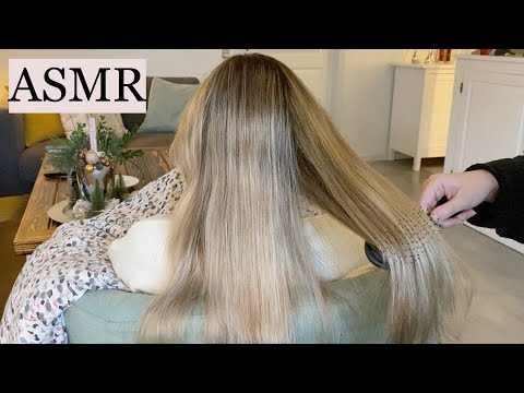 ASMR | You'll probably fall asleep to this 🙈 (soft hair brushing, spraying, hair play, no talking)