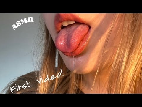 ASMR Lens Licking, Kissing & Slurping Sounds (No Talking) First Video!!