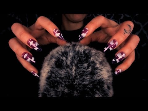 Fluffy Mic Brushing ASMR ☁️ Soft, Slow, No Talking for Deep Sleep ✨