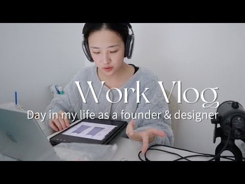 Work Vlog｜A day in the life of working as a designer for my small brand