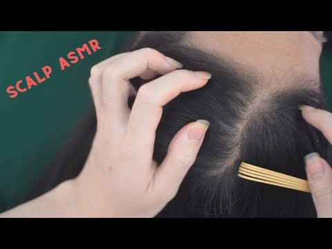 ASMR Hair Combing, Hair Parting And Scalp Scratching Sounds, Relaxing For Stress Relief