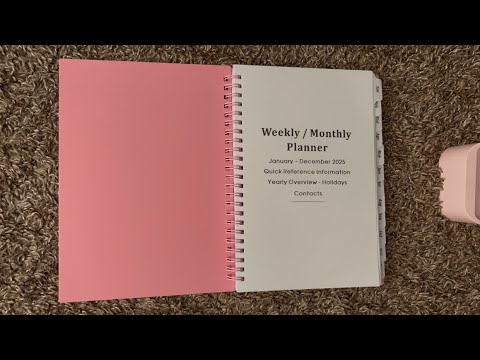 ASMR Flipping Through A 2025 Planner