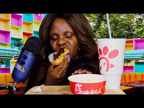 Mac And Cheese Eclair Dessert ASMR Eating Sounds