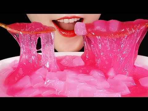 EDIBLE SLIME ASMR SLIME JELLY MUKBANG ASMR EDIBLE SLIME RECIPE 💗