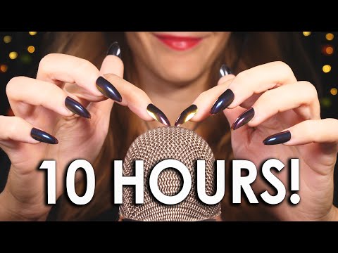 [10 HOURS ASMR] ONE FINGER DEEP BRAIN SCRATCHING to fall ASLEEP