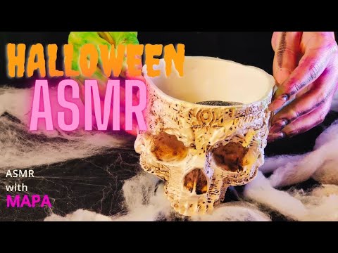 ASMR Halloween Relaxing sounds Special  / Mini mic / Slime / Sand