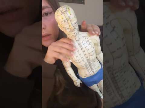 Acupuncture doll placebo massage #asmr #acupuncture #asmrmassage