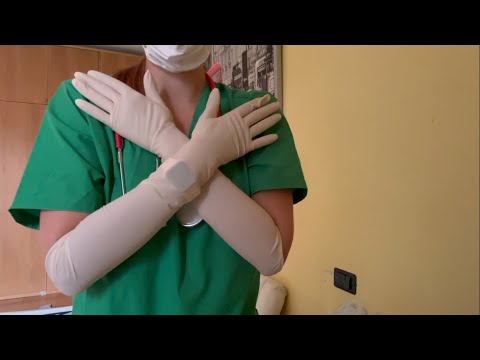 ASMR nurse shows you her glove collection part 2