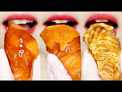 ASMR Giant Salmon Sushi & Fresh Whole Salmon 🍣🐟 MUKBANG 대왕 연어 초밥 & 통연어 먹방 Eating Sounds