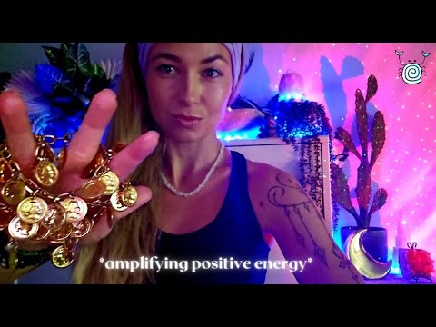 [Reiki ASMR] ~ 🔥amplifying positive energy🔥energetic pick-me-up | crystal healing ASMR