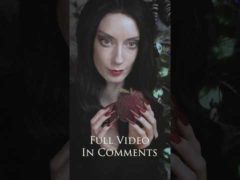 ASMR 🩸🕷 Morticia Addams Decorates The Christmas Tree 🎄🕸  #asmr #shorts #shortvideo