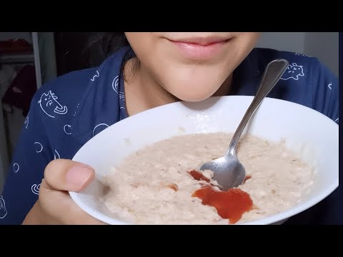 ASMR comiendo avena