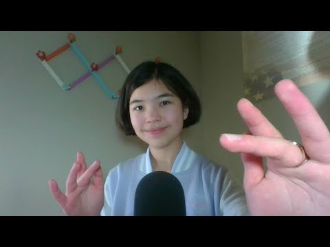 ASMR Whisper Ramble Chat + Hand Movements/Sounds