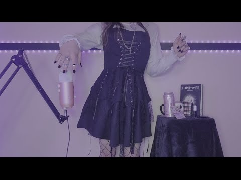 ASMR 🖤 goth girl taps all of your problems away 💅✨️