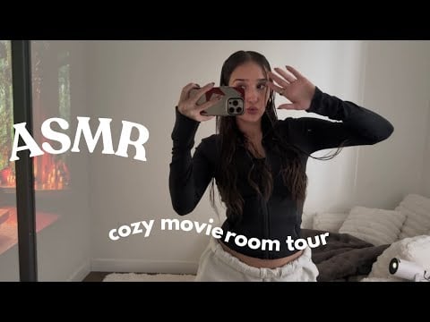 asmr - cozy movie room tour ❤️‍🔥